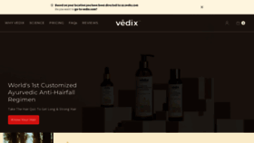 What Vedix.com website looks like in 2024 