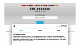 What Vindecoder.pl website looks like in 2024 