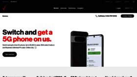 What Verizonbusiness.com website looks like in 2024 
