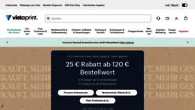 What Vistaprint.de website looks like in 2024 
