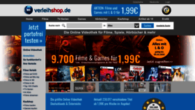 What Verleihshop.de website looks like in 2024 