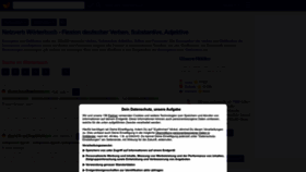 What Verbformen.de website looks like in 2024 