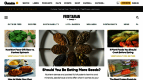 What Vegetariantimes.com website looks like in 2024 