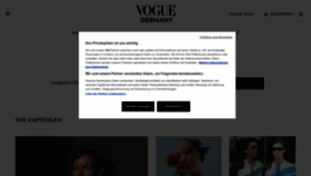 What Vogue.de website looks like in 2024 