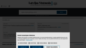 What Vestnesis.lv website looks like in 2024 