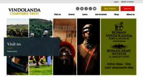 What Vindolanda.com website looks like in 2024 