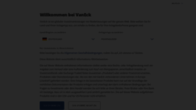 What Vaneck.com website looks like in 2024 