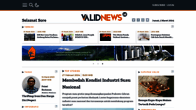 What Validnews.id website looks like in 2024 