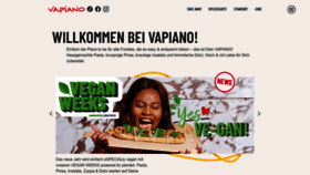 What Vapiano.de website looks like in 2024 