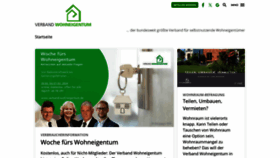 What Verband-wohneigentum.de website looks like in 2024 