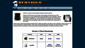 What Ventrilo.com website looks like in 2024 
