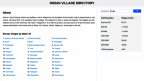 What Villageinfo.in website looks like in 2024 