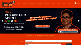 What Volunteernewyork.org website looks like in 2024 