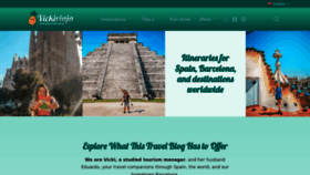 What Vickiviaja.com website looks like in 2024 