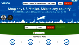 What Viabox.com website looks like in 2024 