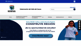 What Valledelcauca.gov.co website looks like in 2024 