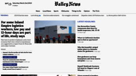 What Valleynews.us website looks like in 2024 