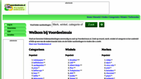 What Voordeelmuis.nl website looks like in 2024 