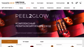What Vallexshop.ru website looks like in 2024 