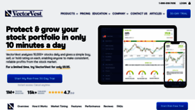 What Vectorvest.com website looks like in 2024 
