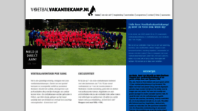 What Voetbalvakantiekamp.nl website looks like in 2024 