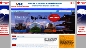 What Vhcvietnam.com website looks like in 2024 