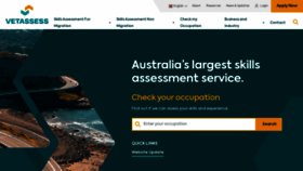 What Vetassess.com.au website looks like in 2024 