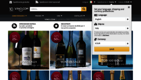 What Vino.com website looks like in 2024 