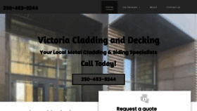 What Victoriacladdinganddecking.com website looks like in 2024 