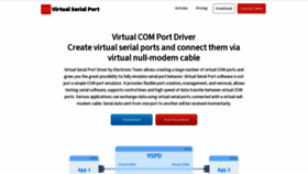 What Virtual-serial-port.org website looks like in 2024 