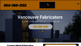 What Vancouverfabricators.com website looks like in 2024 