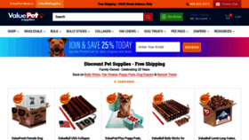 What Valuepetsupplies.com website looks like in 2024 