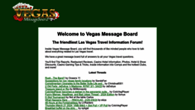 What Vegasmessageboard.com website looks like in 2024 