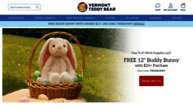 What Vermontteddybear.com website looks like in 2024 