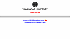 What Vidyasagar.ac.in website looks like in 2024 