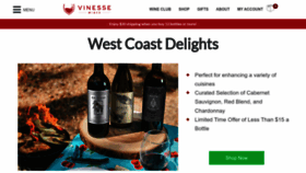 What Vinesse.com website looks like in 2024 
