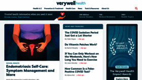 What Verywellhealth.com website looks like in 2024 