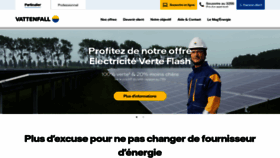 What Vattenfall.fr website looks like in 2024 