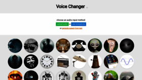 What Voicechanger.io website looks like in 2024 