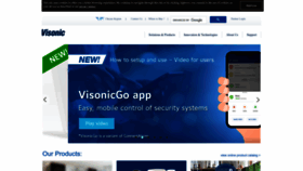 What Visonic.com website looks like in 2024 