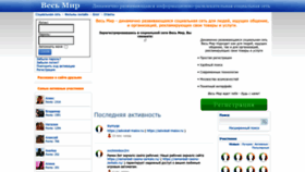 What Vecmir.ru website looks like in 2024 