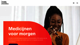 What Vereniginginnovatievegeneesmiddelen.nl website looks like in 2024 