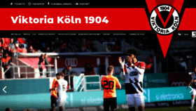 What Viktoria1904.de website looks like in 2024 