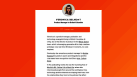 What Veronicabelmont.com website looks like in 2024 