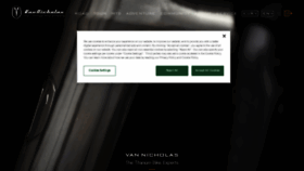 What Vannicholas.com website looks like in 2024 