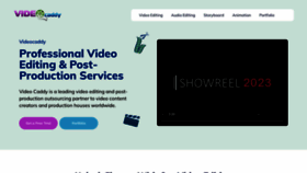 What Videocaddy.com website looks like in 2024 