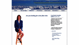 What Venturelawcorp.ca website looks like in 2024 
