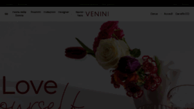 What Venini.com website looks like in 2024 