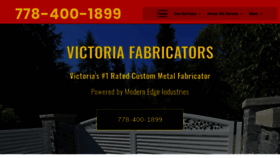 What Victoriafabricators.com website looks like in 2024 