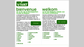 What Vivat.be website looks like in 2024 
